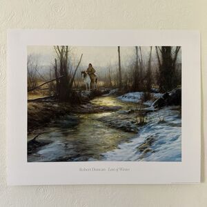 Robert Duncan Last Of Winter 1994 Poster Print Offset Lithograph 30x24”